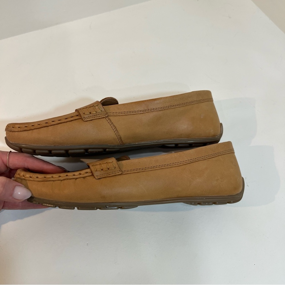 Joie Camel Leather Slip-On Shoes - Picture 3 of 9